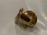 Golden Apple Lapel Hat Pin CI