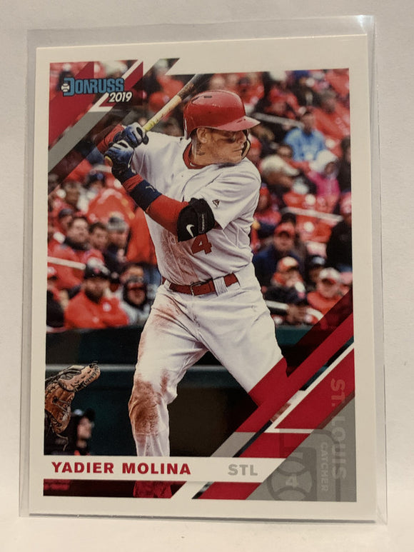 #81 Yadier Molina St Louis Cardinals 2019 Donruss Baseball Card MLB