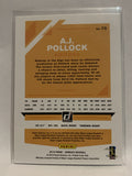 #75 A.J. Pollock Arizona Diamondbacks 2019 Donruss Baseball Card MLB