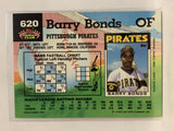 #620 Barry Bonds Pittsburgh Pirates 1992 Topps Stadium Club Baseball Card