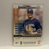 #81 Jermony Burnitz New York Mets 2002 Donruss Leaf Baseball Card HQ
