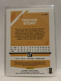 #185 Trevor Story Colorado Rockies 2019 Donruss Baseball Card MLB