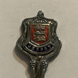 Jersey Crest Emblem Collectable Souvenir Spoon CZ