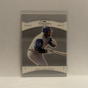 #99 Mo Vaughn Cleveland Indians 2001 Donruss Classics Baseball Card HR
