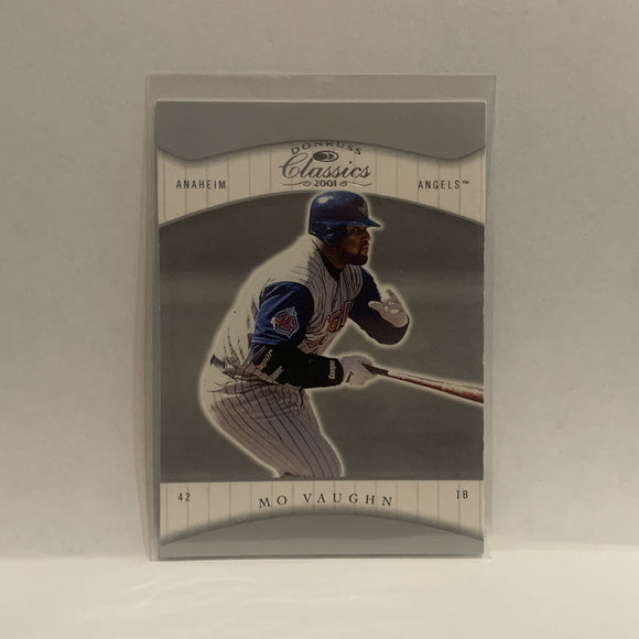 #99 Mo Vaughn Cleveland Indians 2001 Donruss Classics Baseball Card HR