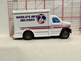 White World's Best Delivery Step Van #6035 Motor Max Diecast Car