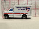 White World's Best Delivery Step Van #6035 Motor Max Diecast Car