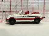 White CTI Peugeot 205 1/53  Majorette Diecast Car