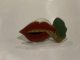 Lips Smoking Lapel Hat Pin CJ