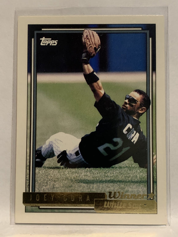 #302 Joey Cora Chicago White Sox 1992 Topps Baseball Card
