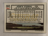 #302 Joey Cora Chicago White Sox 1992 Topps Baseball Card