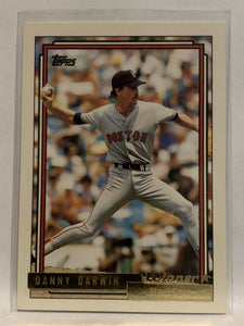 #324 Danny Darwin Boston Red Sox 1992 Topps Baseball Card