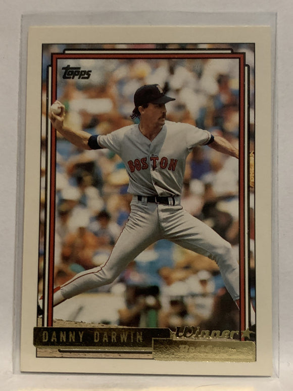#324 Danny Darwin Boston Red Sox 1992 Topps Baseball Card