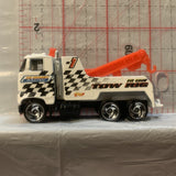 White Tow Rig Hot Wheels Loose Diecast Car 1/64 HB