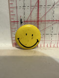 Yellow Smiling Face Button Pinback