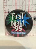 First Night '95 Edmonton Button Pinback