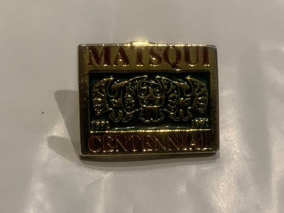 Matsqui Centennial Lapel Hat Pin CJ