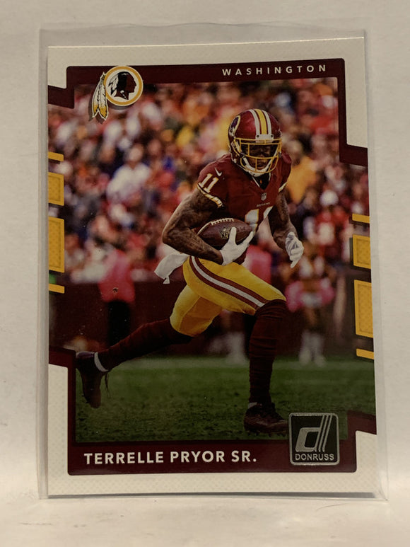 #65 Terrelle Pryor Sr Washington Redskins 2017 Donruss Football Card
