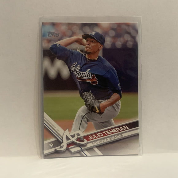 #278 Julio Teheran  Atlanta Braves 2017 Topps Series 1 Baseball Card HS