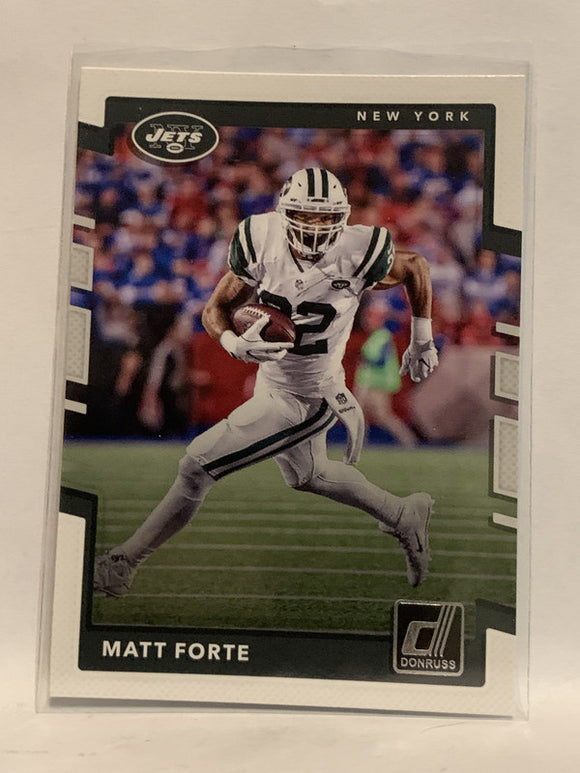 #87 Matt Forte New York Jets 2017 Donruss Football Card