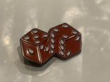 Pair of Dice Lapel Hat Pin CJ