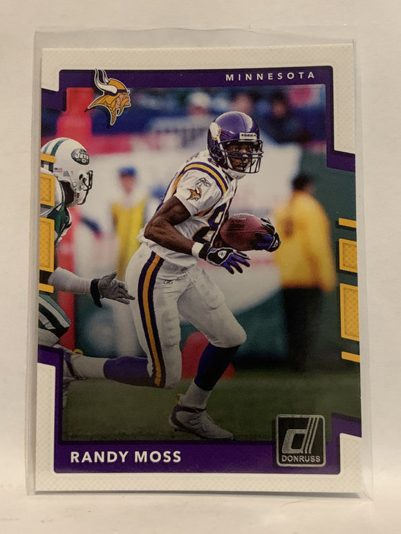 #60 Randy Moss Minnesota Vikings 2017 Donruss Football Card