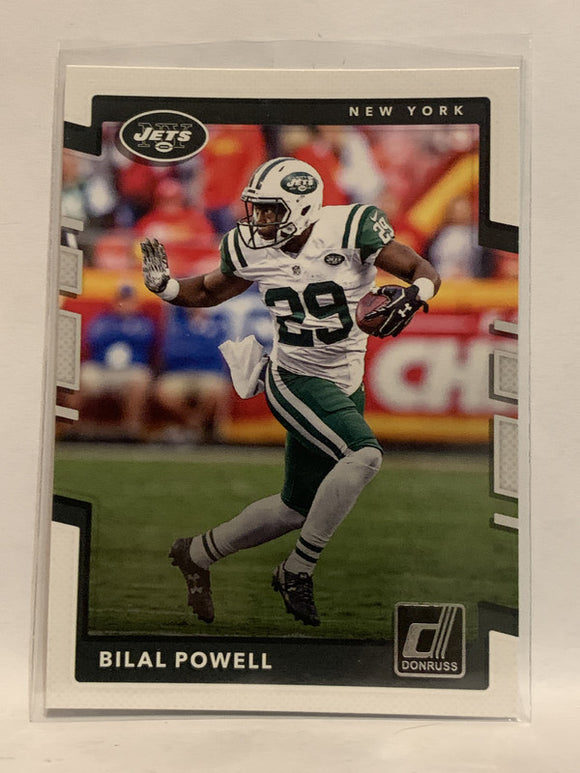 #97 Bilal Powell New York Jets 2017 Donruss Football Card