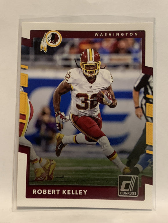 #86 Robert Kelley Washington Redskins 2017 Donruss Football Card