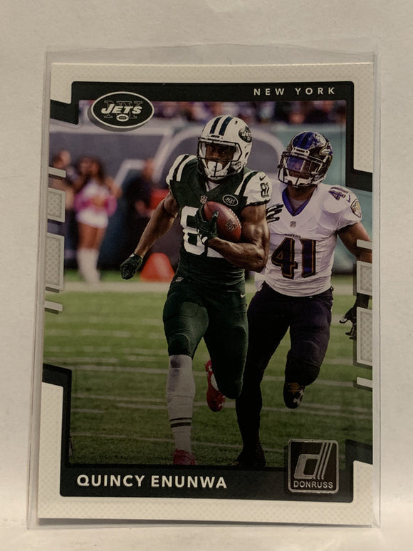 #91 Quincy Enunwa New York Jets 2017 Donruss Football Card