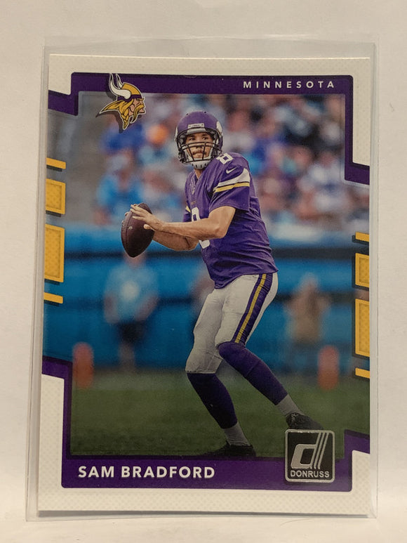 #68 Sam Bradford Minnesota Vikings 2017 Donruss Football Card