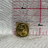 Green Square Triangle Design  Lapel Pin