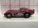 Red Shelby Cobra Daytona E42 K8138 Hot Wheels Diecast Car