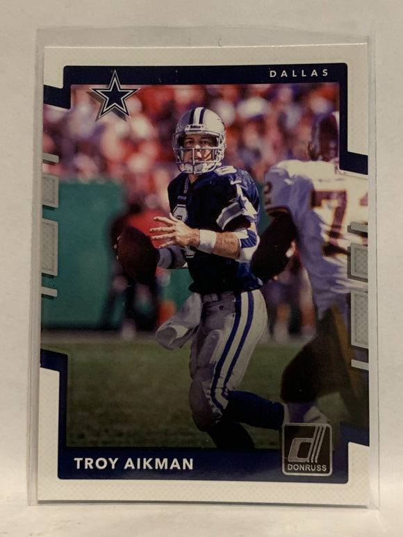 #96 Troy Aikman Dallas Cowboys 2017 Donruss Football Card