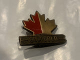 Go For Gold Canadian Maple Leaf Lapel Hat Pin CK