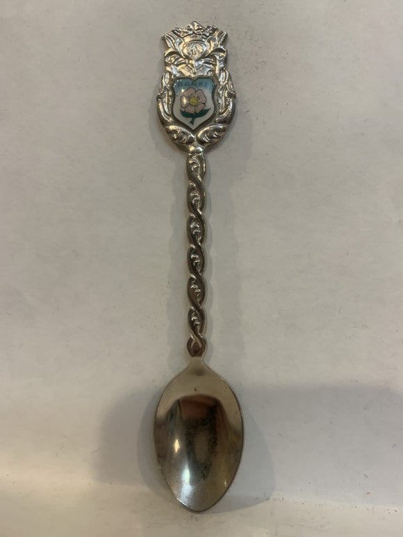 Banff Alberta Wild Rose Flowers Souvenir Spoon