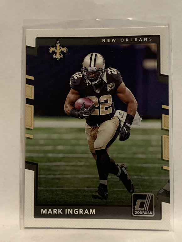 #80 Mark Ingram New Orleans Saints 2017 Donruss Football Card