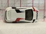 White Koni Ford Focus RS DHP07 2016 J43 Hot Wheels Diecast Car
