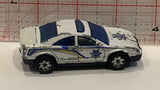 White Police Car Matchbox Toy Diecast Car