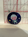 Pig Astronaut Space Button Pinback