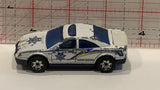 White Police Car Matchbox Toy Diecast Car