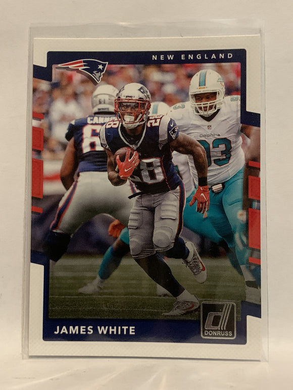 #193 James White New England Patriots 2017 Donruss Football Card