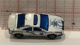 White Police Car Matchbox Toy Diecast Car