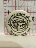 Lacombe Snow Fest February 1983 Button Pinback