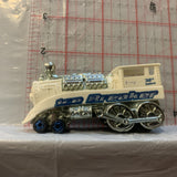 White Ice Breaker Rail Robber Train Engine Hot Wheels Loose Diecast Car 1/64 HC