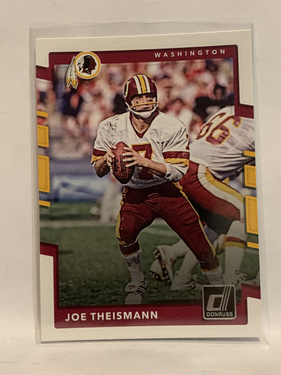 #198 Joe Theismann Washington Redskins 2017 Donruss Football Card