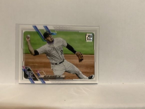 #24 Nolan Arenado Colorado Rockies 2021 Topps Series One Baseball Card