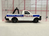 White Highway Patrol Police Truck Unbranded Diecast Car