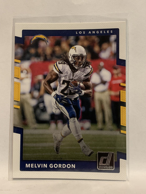 #149 Melvin Gordon Los Angeles Chargers 2017 Donruss Football Card