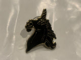Black Unicorn Lapel Hat Pin CK