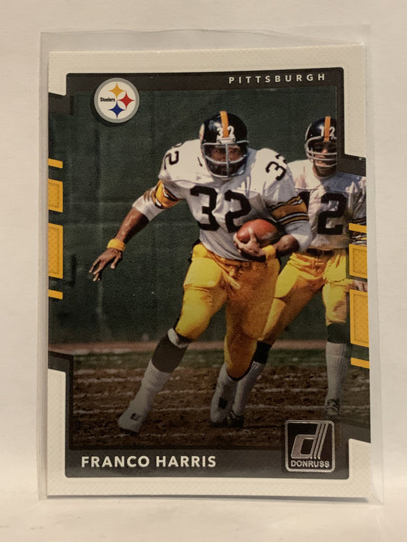 #187 Franco Harris Pittsburgh Steelers 2017 Donruss Football Card